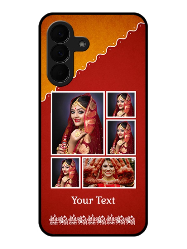Custom Samsung Galaxy A37 5G Custom Glass Phone Case - Wedding Pic Upload Design