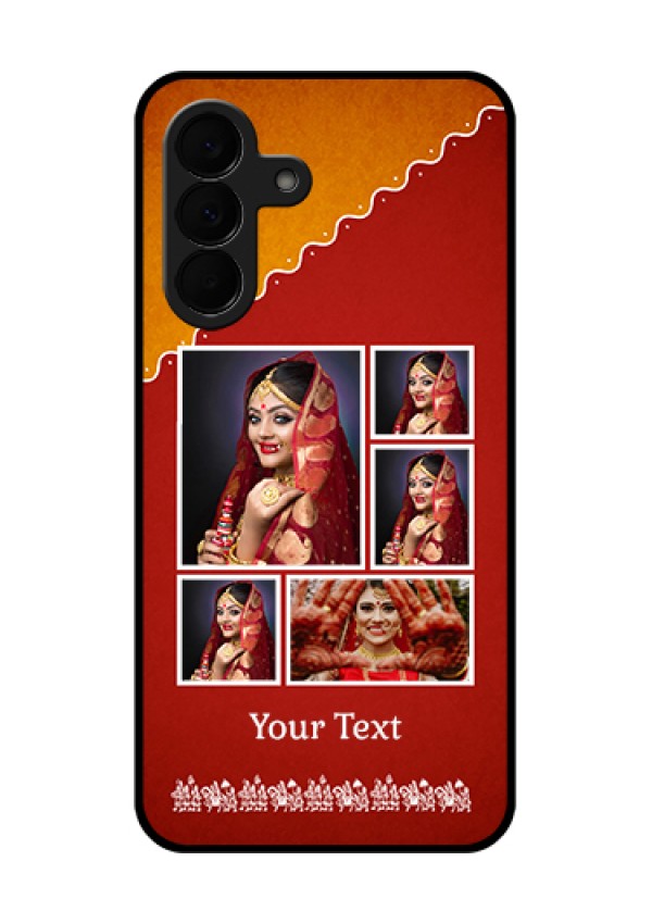 Samsung Galaxy A37 5G Custom Glass Phone Case - Wedding Pic Upload Design