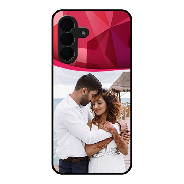 Samsung Galaxy A37 5G Custom Glass Phone Case - Red Abstract Design