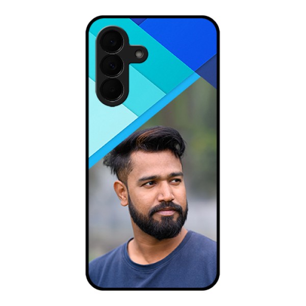 Samsung Galaxy A37 5G Custom Glass Phone Case - Blue Pattern Design