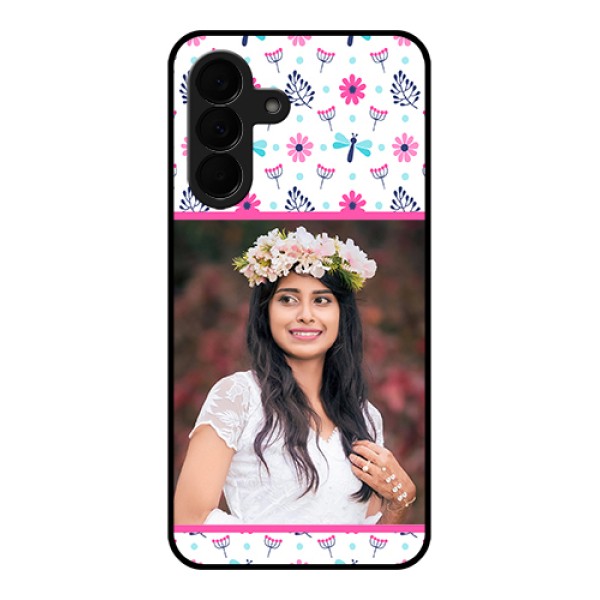 Samsung Galaxy A37 5G Custom Glass Phone Case - Colorful Flower Design Samsung Galaxy A37 5G Custom Glass Phone Case - Colorful Flower Design