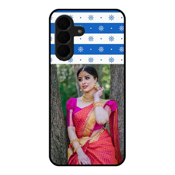 Samsung Galaxy A37 5G Custom Glass Phone Case - Snow Pattern Design Samsung Galaxy A37 5G Custom Glass Phone Case - Snow Pattern Design