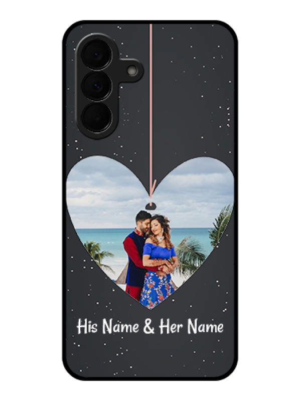 Custom Samsung Galaxy A37 5G Custom Glass Phone Case - Hanging Heart Design
