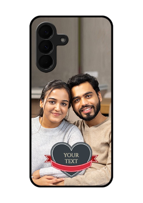 Samsung Galaxy A37 5G Custom Glass Phone Case - Just Married Couple Design