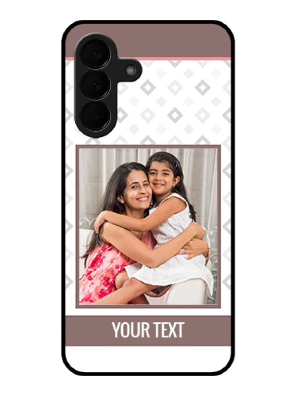 Custom Samsung Galaxy A37 5G Custom Glass Phone Case - Simple Diamond Design