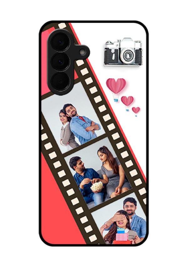 Samsung Galaxy A37 5G Custom Glass Phone Case - 3 Image Holder With Film Reel