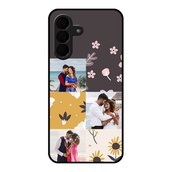 Samsung Galaxy A37 5G Custom Glass Phone Case - 3 Images With Floral Design Samsung Galaxy A37 5G Custom Glass Phone Case - 3 Images With Floral Design
