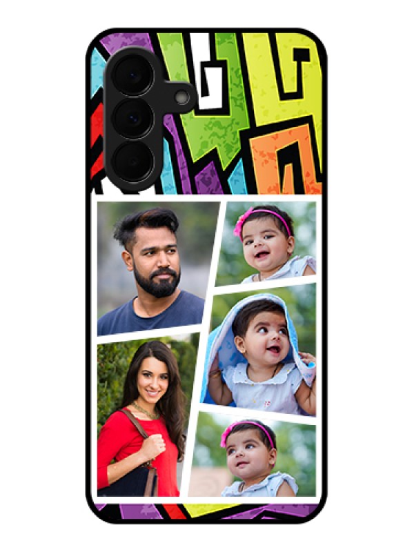 Custom Samsung Galaxy A37 5G Custom Glass Phone Case - Graffiti Pattern Design