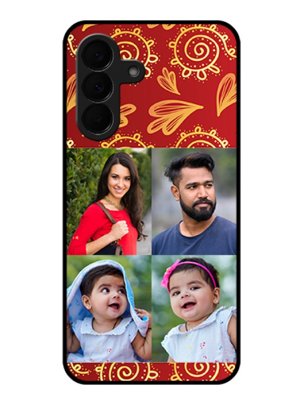 Custom Samsung Galaxy A37 5G Custom Glass Phone Case - 4 Image Traditional Design