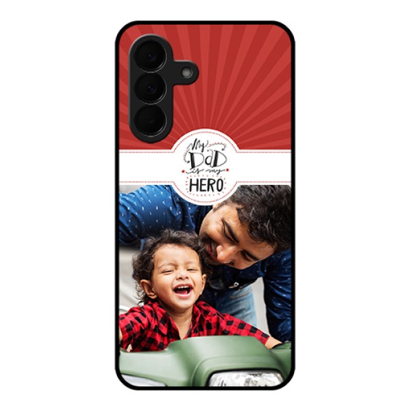 Samsung Galaxy A37 5G Custom Glass Phone Case - My Dad Hero Design