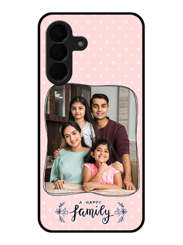 Custom Samsung Galaxy A37 5G Custom Glass Phone Case - Family With Dots Design