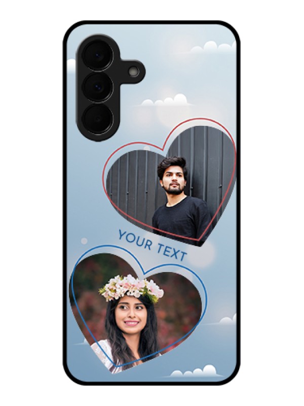 Custom Samsung Galaxy A37 5G Custom Glass Phone Case - Blue Color Couple Design