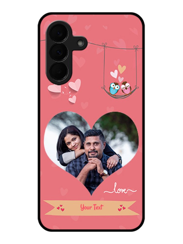 Custom Samsung Galaxy A37 5G Custom Glass Phone Case - Peach Color Love Design
