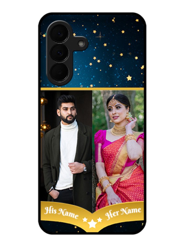 Custom Samsung Galaxy A37 5G Custom Glass Phone Case - Galaxy Stars Backdrop Design