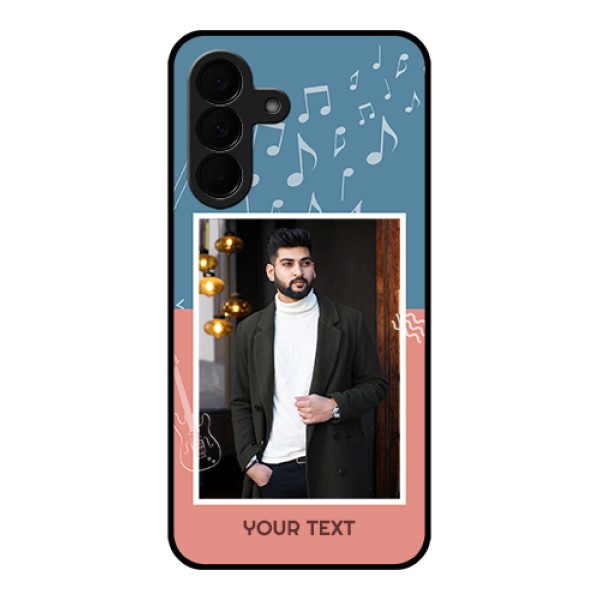 Samsung Galaxy A37 5G Custom Glass Phone Case - With Color Musical Note Design Samsung Galaxy A37 5G Custom Glass Phone Case - With Color Musical Note Design