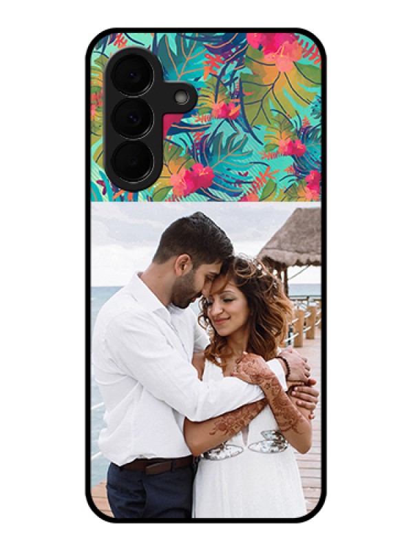 Custom Samsung Galaxy A37 5G Custom Glass Phone Case - Watercolor Floral Design