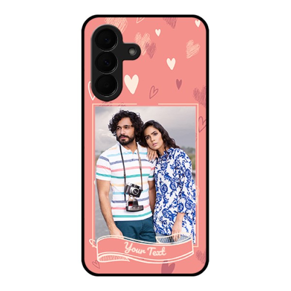 Samsung Galaxy A37 5G Custom Glass Phone Case - Love Doodle Art Design Samsung Galaxy A37 5G Custom Glass Phone Case - Love Doodle Art Design
