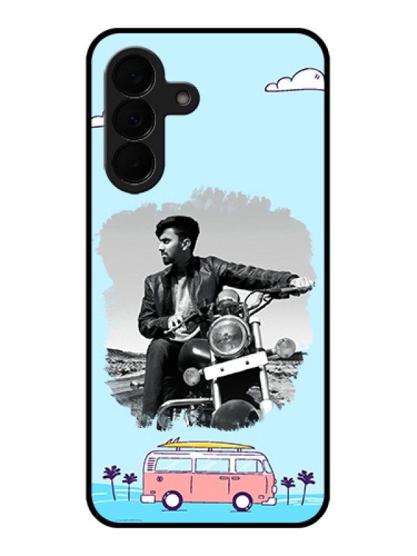 Custom Samsung Galaxy A37 5G Custom Glass Phone Case - Travel & Adventure Design