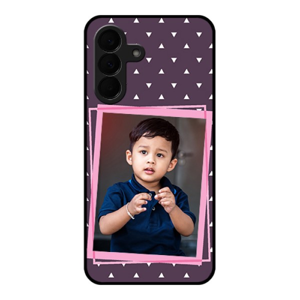 Samsung Galaxy A37 5G Custom Glass Phone Case - Triangle Pattern Dotted Design Samsung Galaxy A37 5G Custom Glass Phone Case - Triangle Pattern Dotted Design