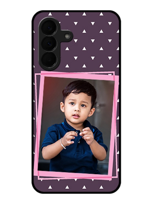 Custom Samsung Galaxy A37 5G Custom Glass Phone Case - Triangle Pattern Dotted Design