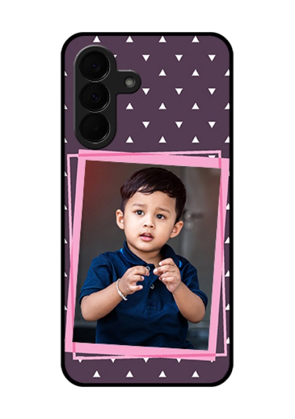 Samsung Galaxy A37 5G Custom Glass Phone Case - Triangle Pattern Dotted Design