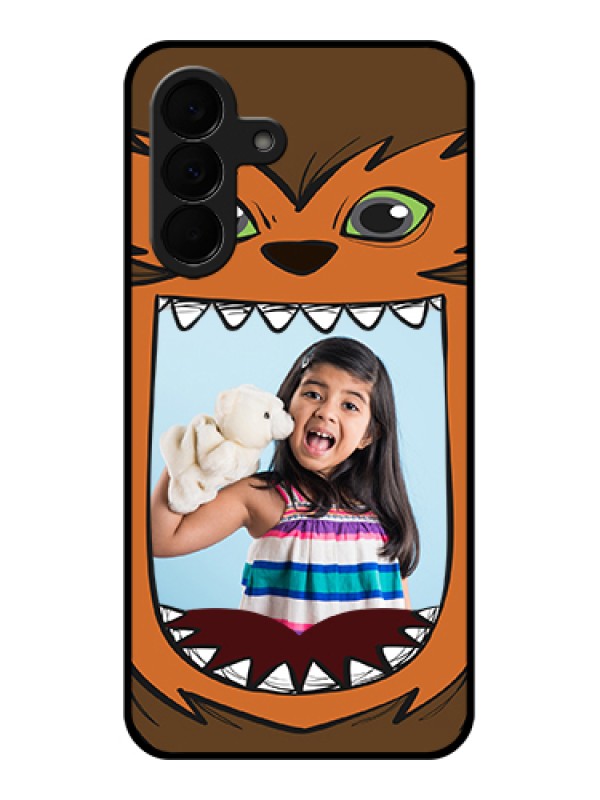 Custom Samsung Galaxy A37 5G Custom Glass Phone Case - Owl Monster Back Case Design