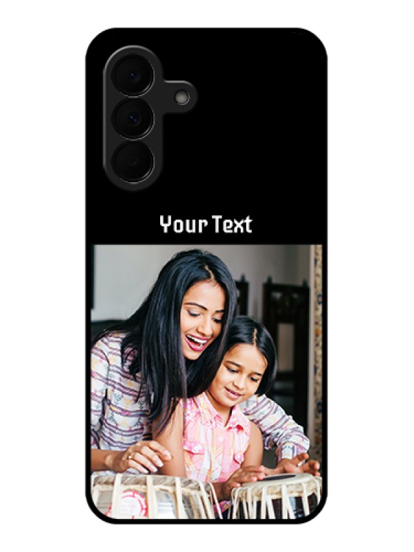 Custom Samsung Galaxy A37 5G Custom Glass Phone Case - Photo With Name Design