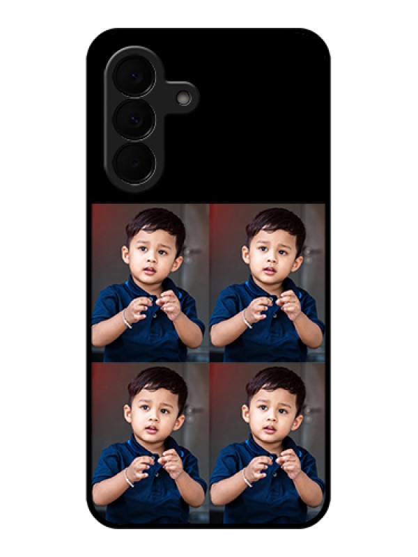 Custom Samsung Galaxy A37 5G Custom Glass Phone Case - 4 Image Holder Design
