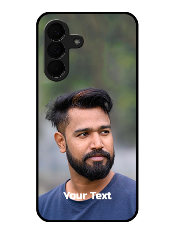 Custom Samsung Galaxy A37 5G Custom Glass Phone Case - Photo With Text Design