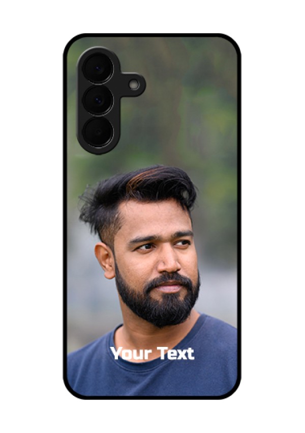 Samsung Galaxy A37 5G Custom Glass Phone Case - Photo With Text Design