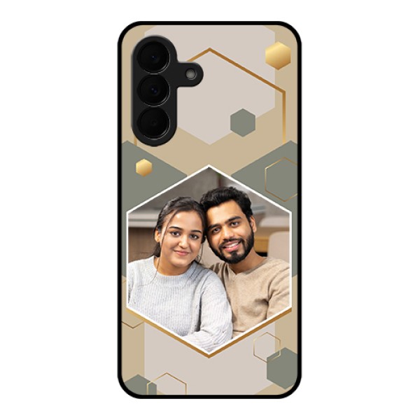 Samsung Galaxy A37 5G Custom Glass Phone Case - Stylish Hexagon Pattern Design Samsung Galaxy A37 5G Custom Glass Phone Case - Stylish Hexagon Pattern Design