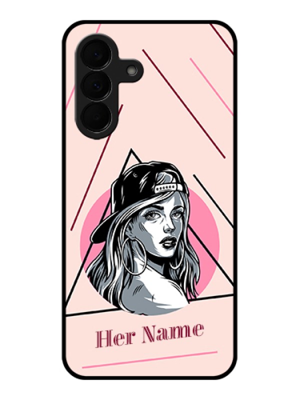 Custom Samsung Galaxy A37 5G Custom Glass Phone Case - Rockstar Girl Design