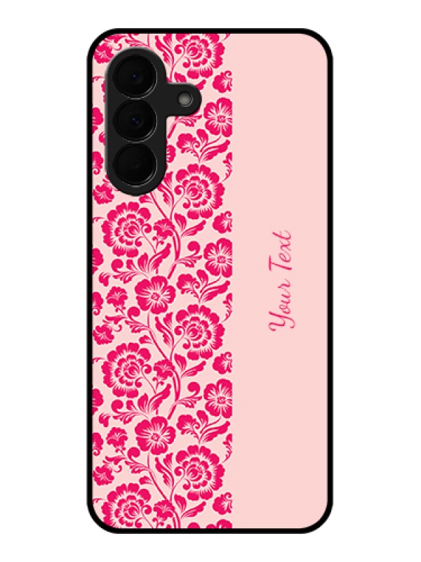 Custom Samsung Galaxy A37 5G Custom Glass Phone Case - Attractive Floral Pattern Design
