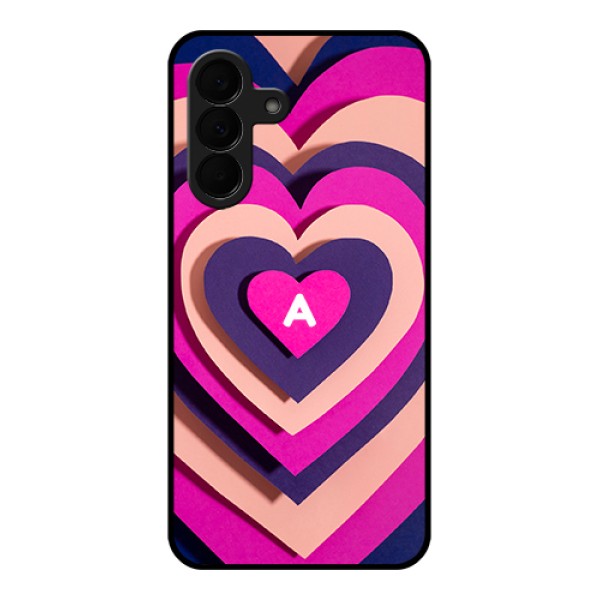 Samsung Galaxy A37 5G Custom Glass Phone Case - Cute Heart Pattern Design Samsung Galaxy A37 5G Custom Glass Phone Case - Cute Heart Pattern Design