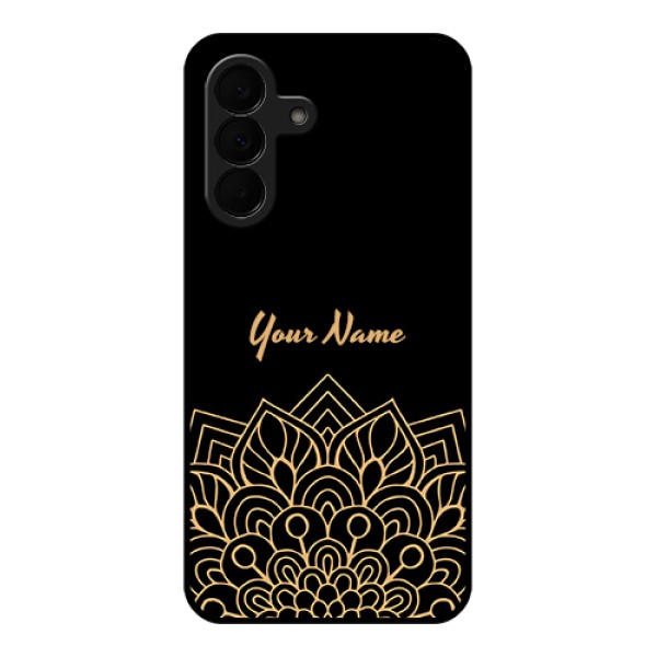 Samsung Galaxy A37 5G Custom Glass Phone Case - Golden Mandala Design