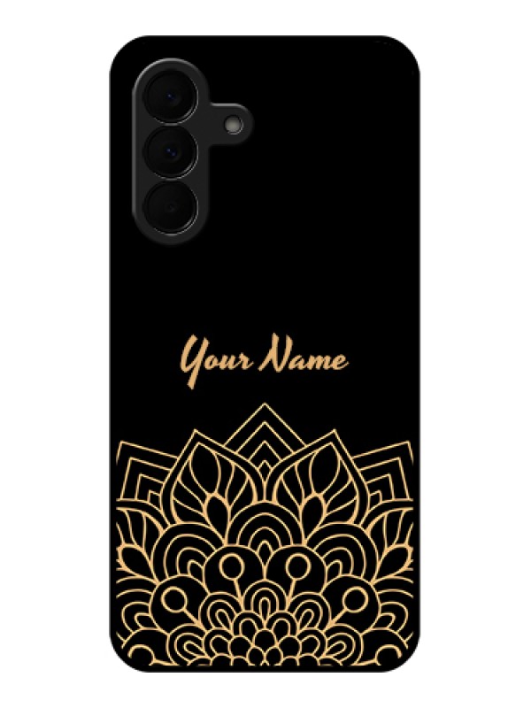 Custom Samsung Galaxy A37 5G Custom Glass Phone Case - Golden Mandala Design