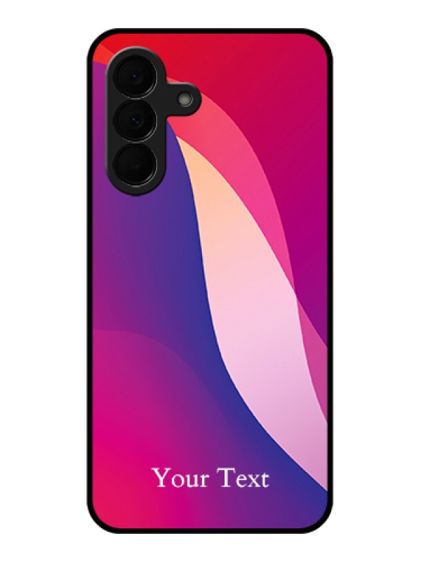 Custom Samsung Galaxy A37 5G Custom Glass Phone Case - Digital Abstract Overlap Design