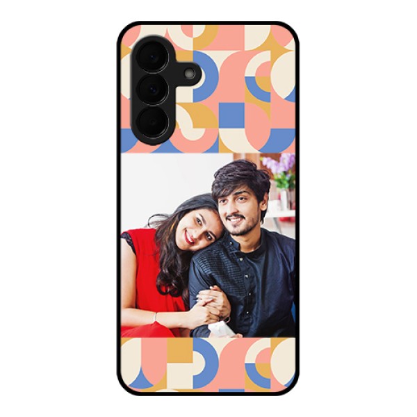 Samsung Galaxy A37 5G Custom Glass Phone Case - Semi - Circle Maze Pattern Design Samsung Galaxy A37 5G Custom Glass Phone Case - Semi - Circle Maze Pattern Design