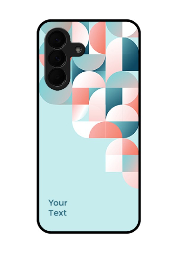 Samsung Galaxy A37 5G Custom Glass Phone Case - Stylish Semi - Circle Pattern Design