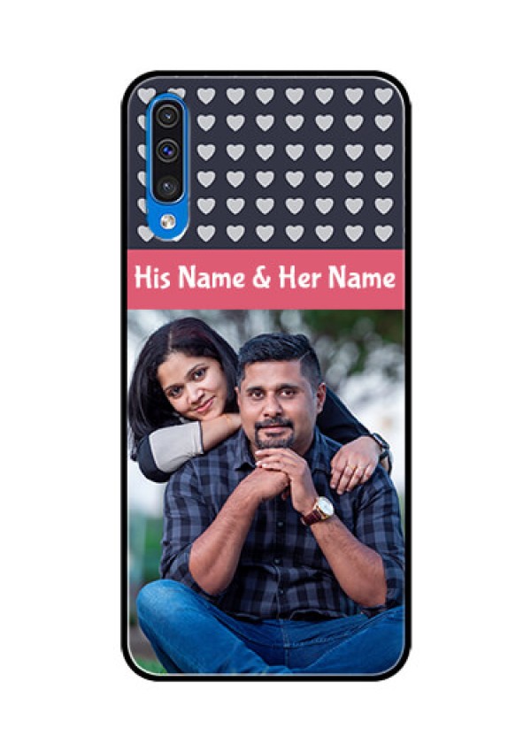 Samsung Galaxy A50 Custom Glass Mobile Case  - Love Symbols Design
