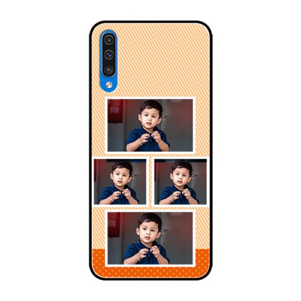 Samsung Galaxy A50 Photo Printing on Glass Case - Bulk Photos Upload Design Samsung Galaxy A50 Photo Printing on Glass Case - Bulk Photos Upload Design