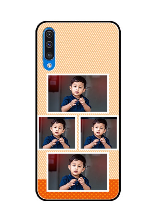 Samsung Galaxy A50 Photo Printing on Glass Case  - Bulk Photos Upload Design