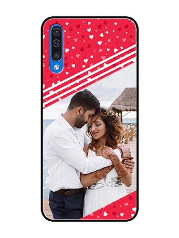 Custom Samsung Galaxy A50 Custom Glass Mobile Case  - Valentines Gift Design