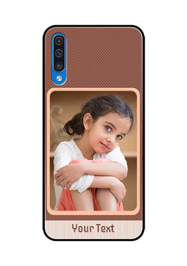 Samsung Galaxy A50 Custom Glass Phone Case  - Simple Pic Upload Design