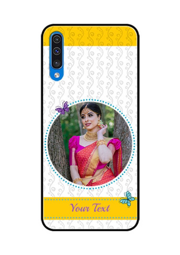 Samsung Galaxy A50 Custom Glass Mobile Case  - Girls Premium Case Design