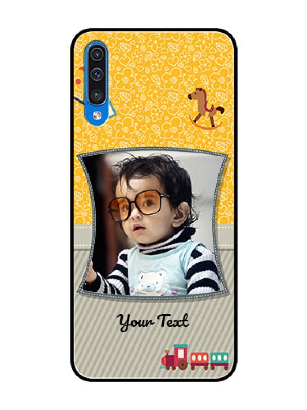 Custom Samsung Galaxy A50 Personalized Glass Phone Case  - Baby Picture Upload Design