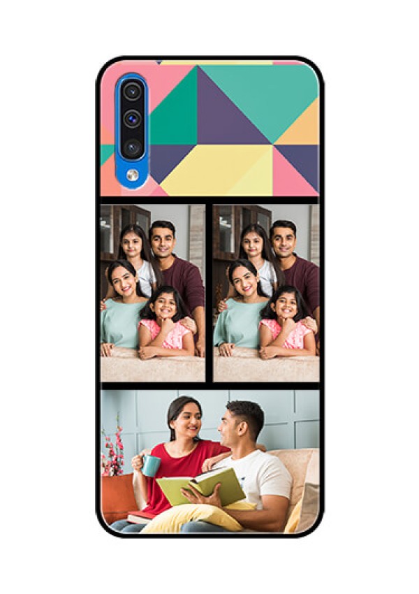 Samsung Galaxy A50 Custom Glass Phone Case  - Bulk Pic Upload Design