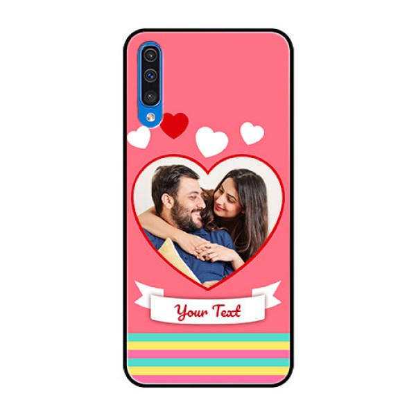 Samsung Galaxy A50 Photo Printing on Glass Case - Love Doodle Design Samsung Galaxy A50 Photo Printing on Glass Case - Love Doodle Design