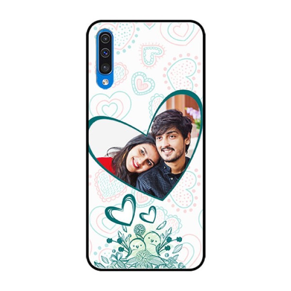 Samsung Galaxy A50 Photo Printing on Glass Case - Premium Couple Design Samsung Galaxy A50 Photo Printing on Glass Case - Premium Couple Design