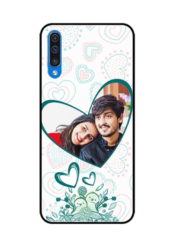 Samsung Galaxy A50 Photo Printing on Glass Case  - Premium Couple Design